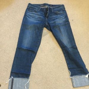 AG Jeans. Medium wash. Cuffed. Size 27